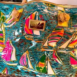 Lilly Pulitzer You Gotta Regatta beach tote